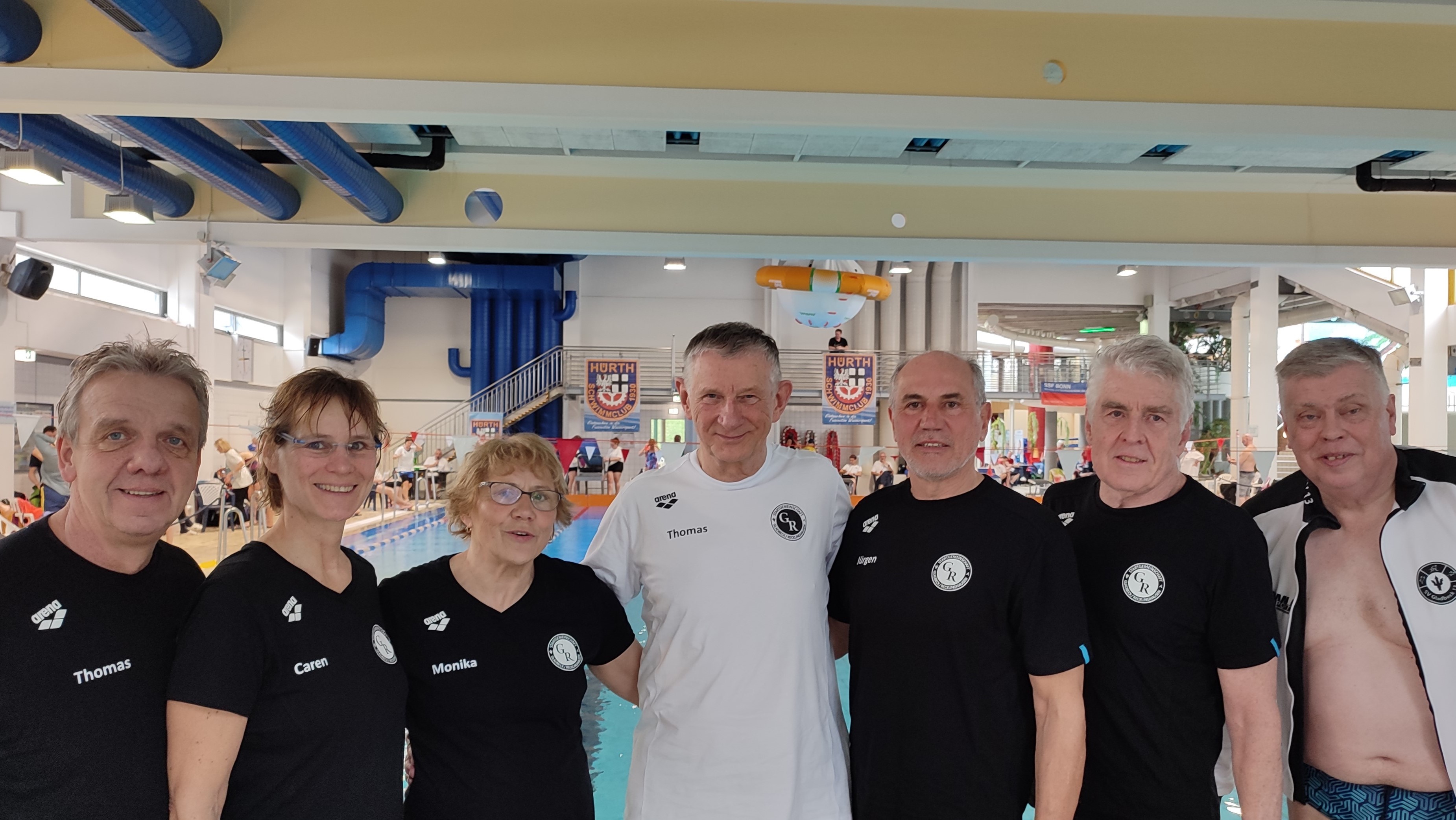 Masters-Schwimmer der SG Gla/Re holen 10 Siege in Hürth
