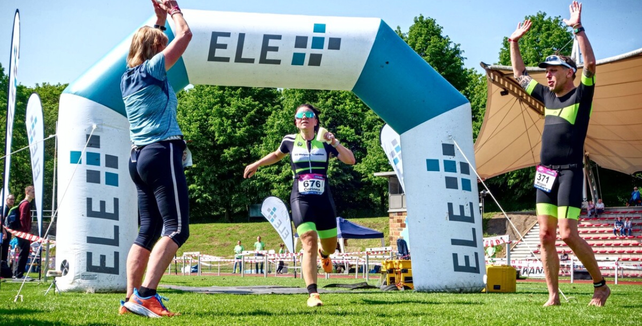 Die Sonne lacht zum 34. ELE Triathlon in Gladbeck!