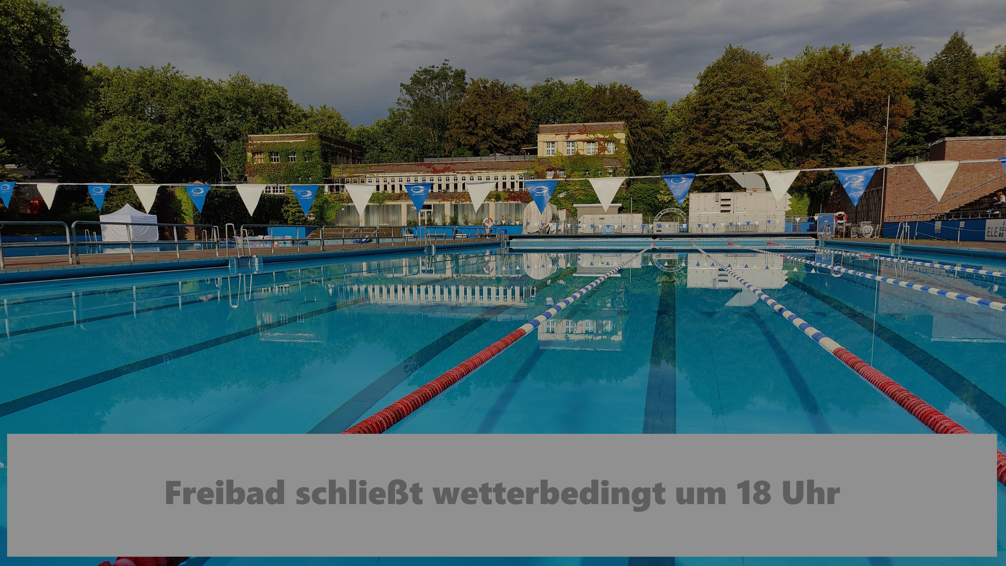 Freibad schließt vom 06.–08. Juli bereits um 18 Uhr
